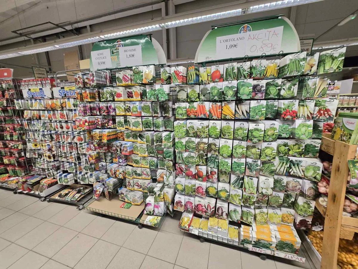 Izbor semen za zelenjavni in domači vrt.